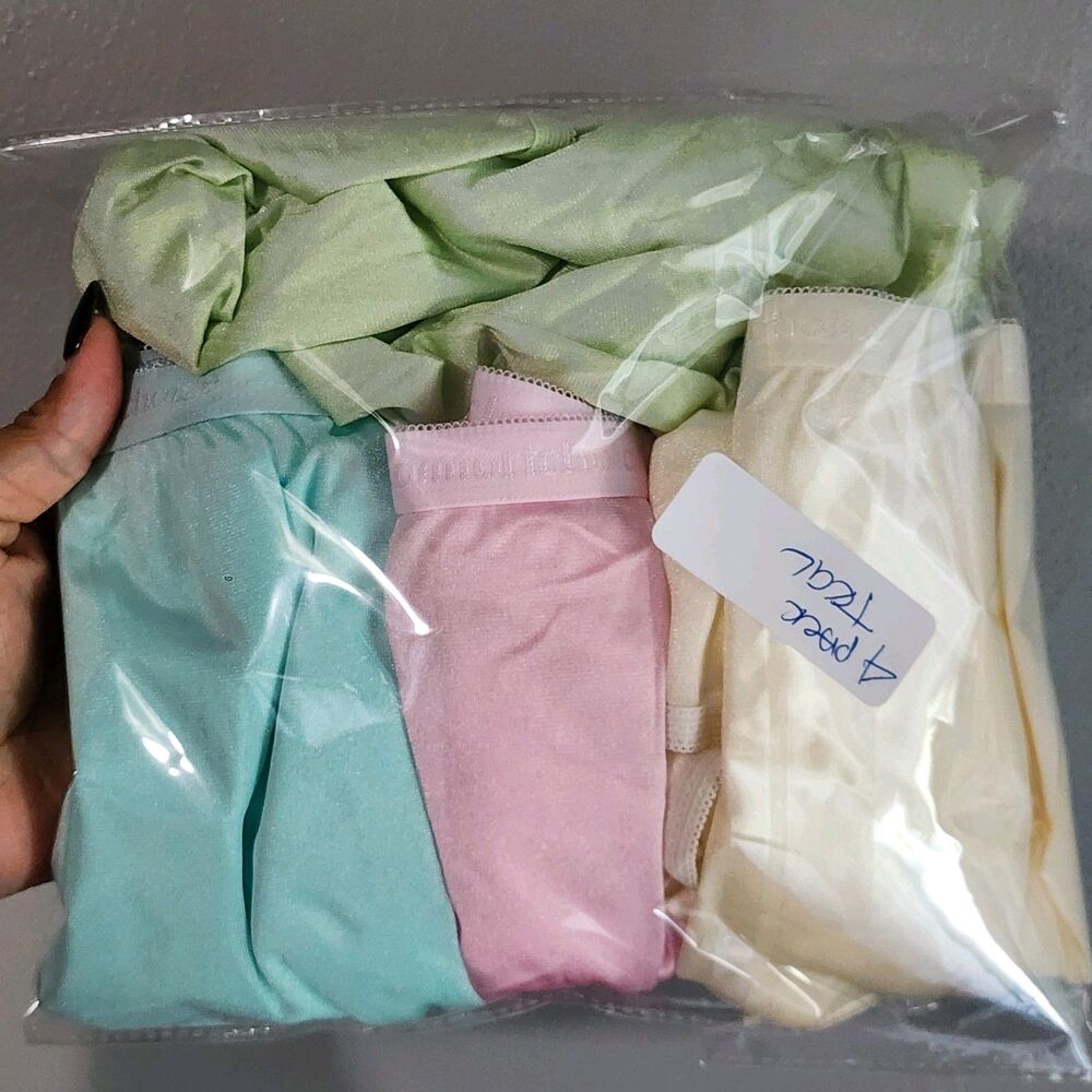 4 Pack Comfort Choice Catherine's Nylon Brief Panties Underwear Sz 16 60.5-62.5"